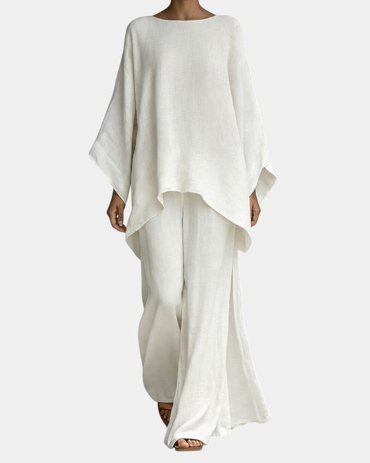 VERLAINE PARIS™| Ensemble fluide pantalon et blouse