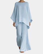 VERLAINE PARIS™| Ensemble fluide pantalon et blouse
