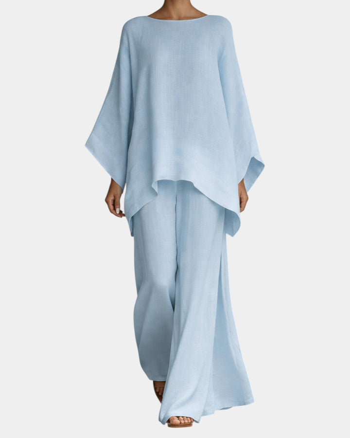 VERLAINE PARIS™| Ensemble fluide pantalon et blouse