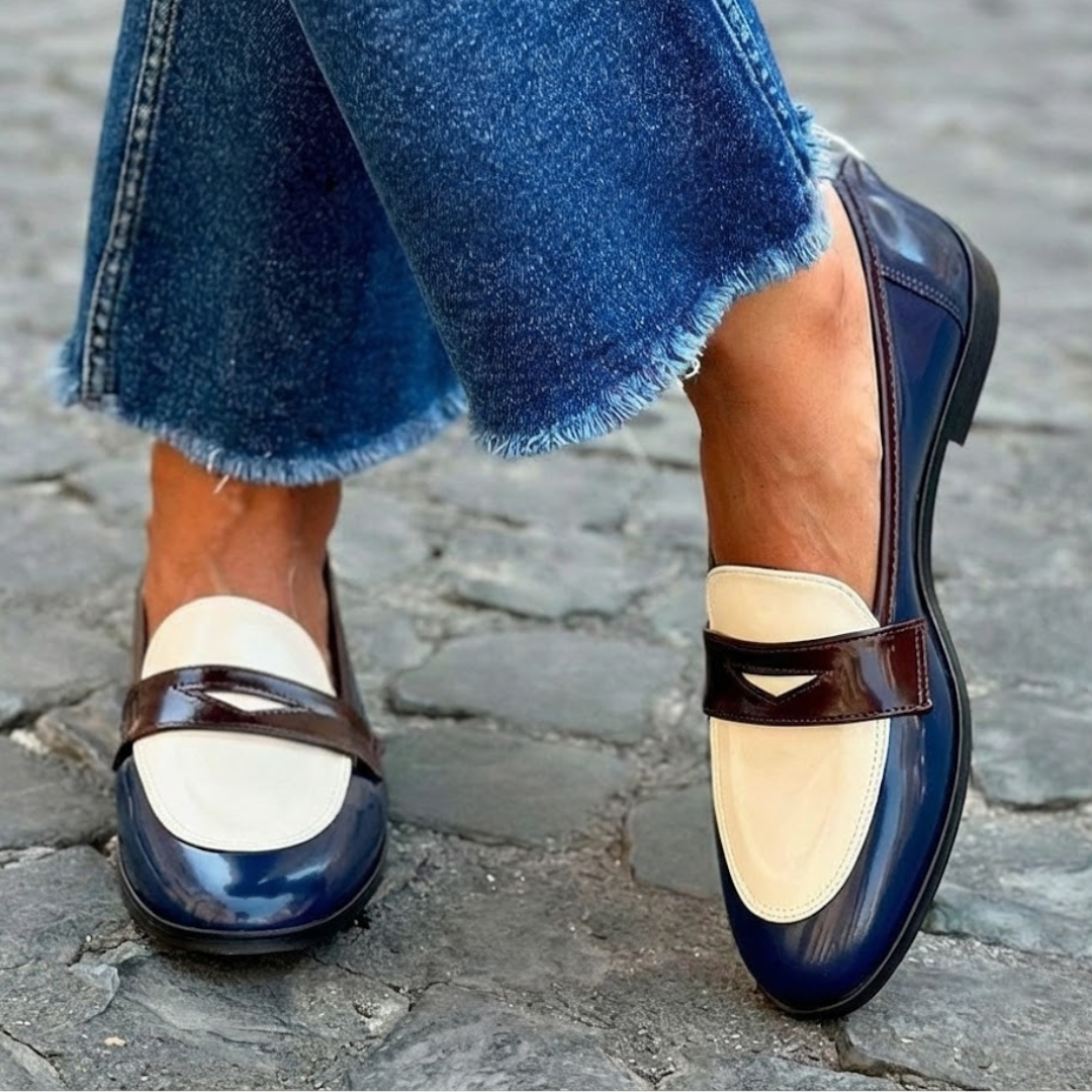 VERLAINE PARIS™ | Mocassins à Contraste