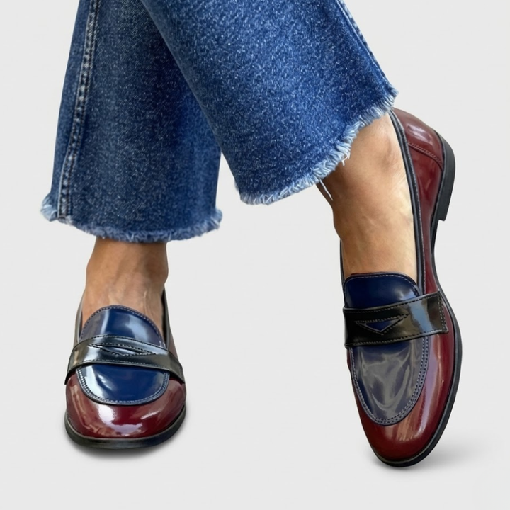 VERLAINE PARIS™ | Mocassins à Contraste