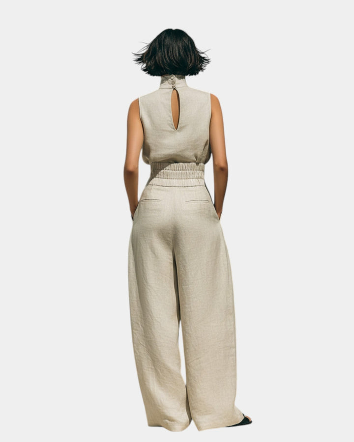 VERLAINE PARIS™| Ensemble débardeur et pantalon large minimaliste