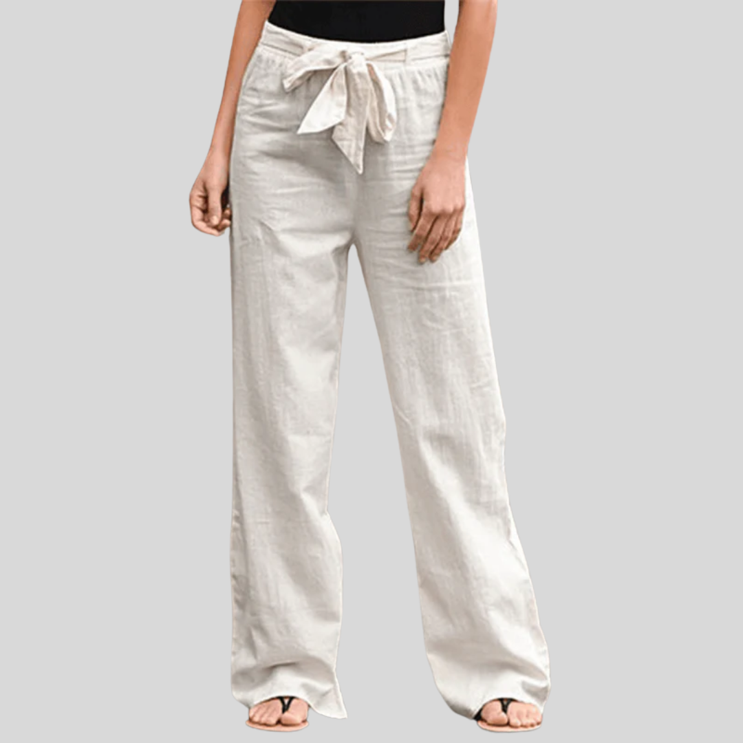 VERLAINE PARIS™- Pantalon Détente Femme Avec Cordon Et Taille Élastique
