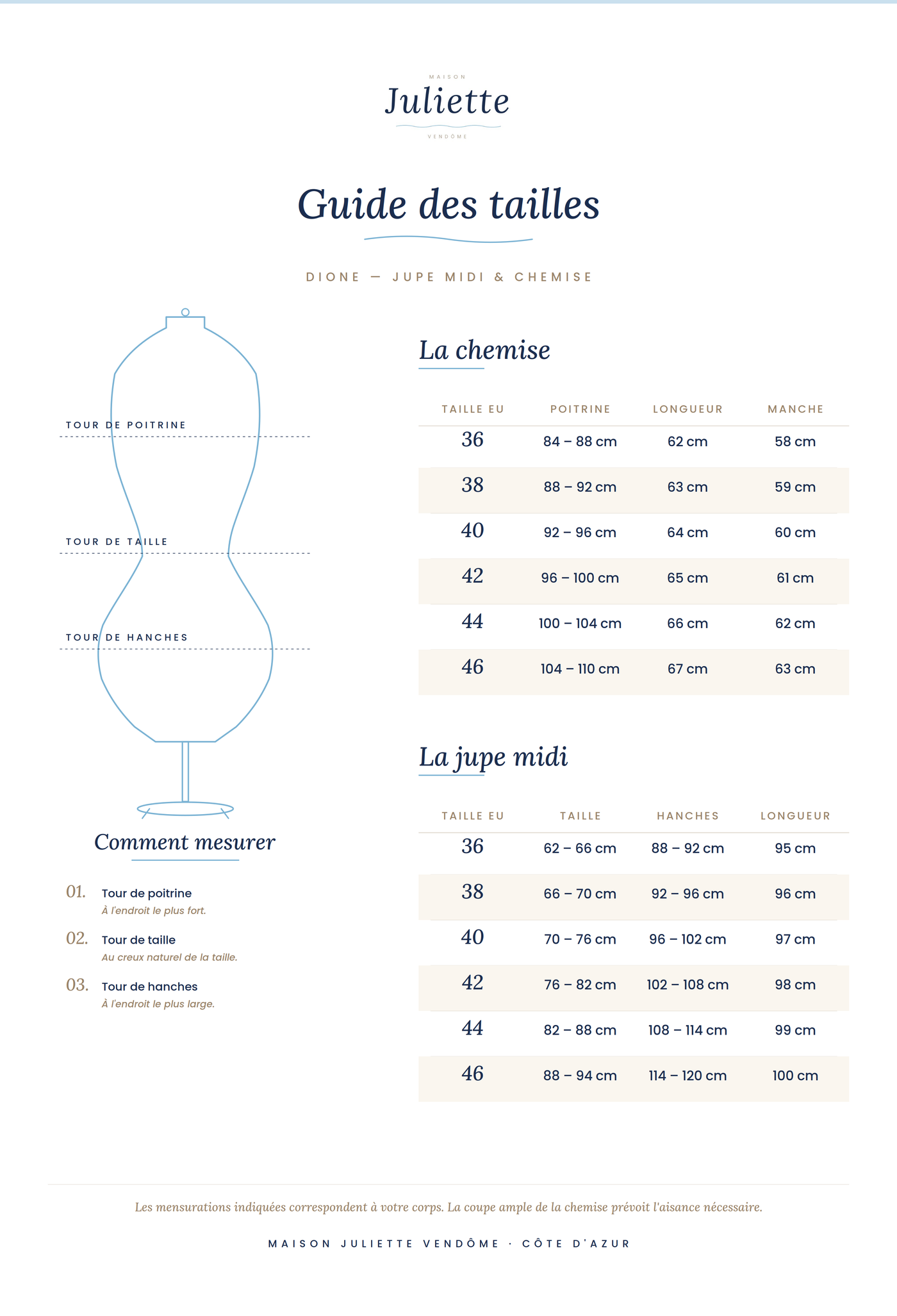 VERLAINE PARIS™| Jupe midi + chemise noire offerte