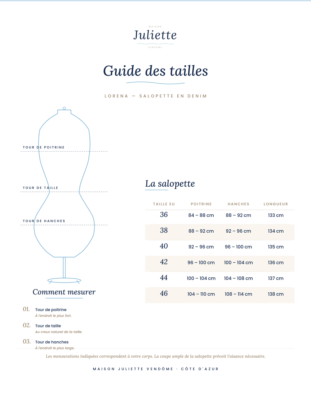 VERLAINE PARIS™|  Salopette en denim coton vintage lavé