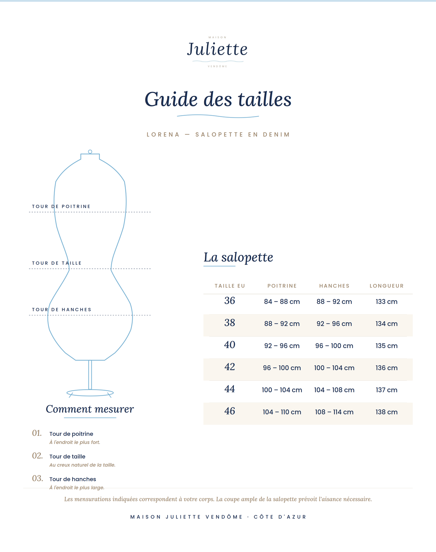VERLAINE PARIS™|  Salopette en denim coton vintage lavé