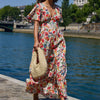 Fleuri Rouge Bleu Ocre
