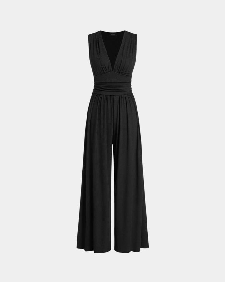 VERLAINE PARIS™| Combinaison sans manches à jambes larges chic