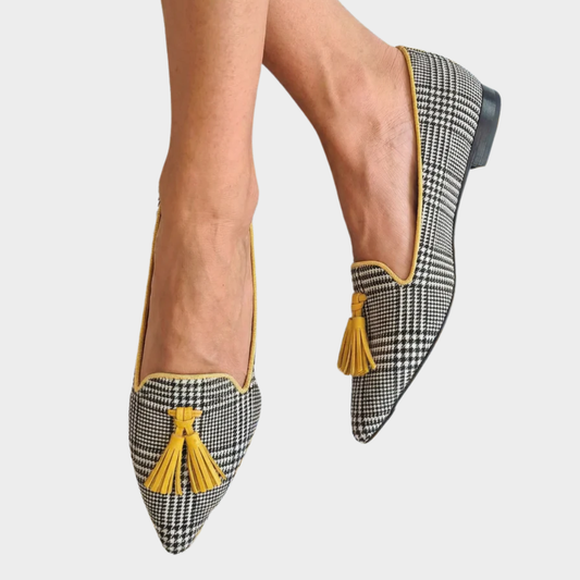 VERLAINE PARIS™- Mocassin à carreaux moderne
