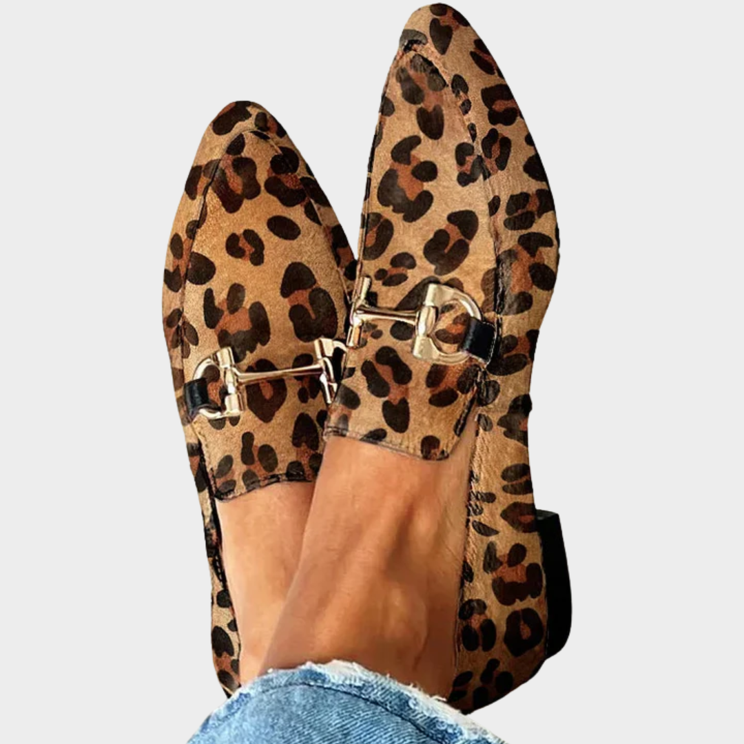 VERLAINE PARIS™- Mocassins Élégants Léopard