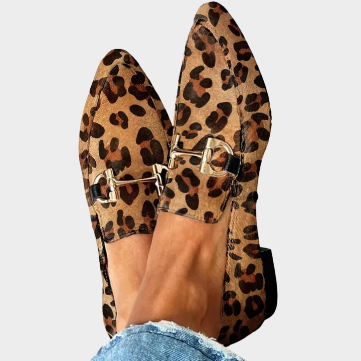 VERLAINE PARIS™- Mocassins Élégants Léopard