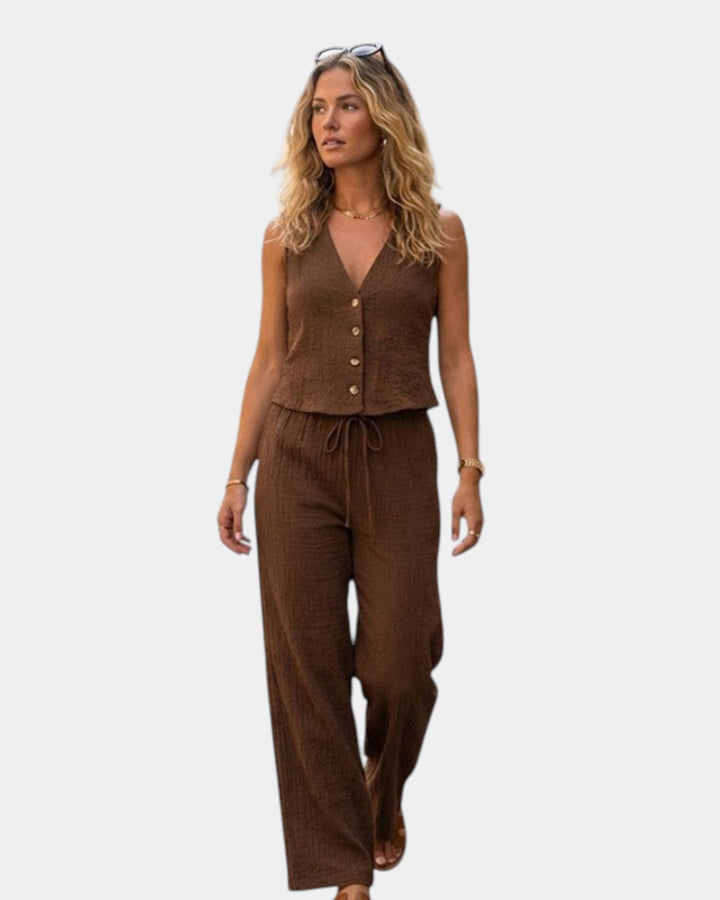 VERLAINE PARIS™| Ensemble pantalon et haut élégant