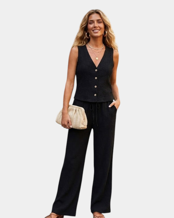 VERLAINE PARIS™| Ensemble pantalon et haut élégant