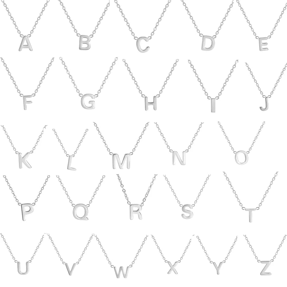 VERLAINE PARIS™ | Collier Pendentif Alphabet Brillant