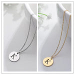 VERLAINE PARIS™ | Collier Pendentif Lettre en Or Élégant