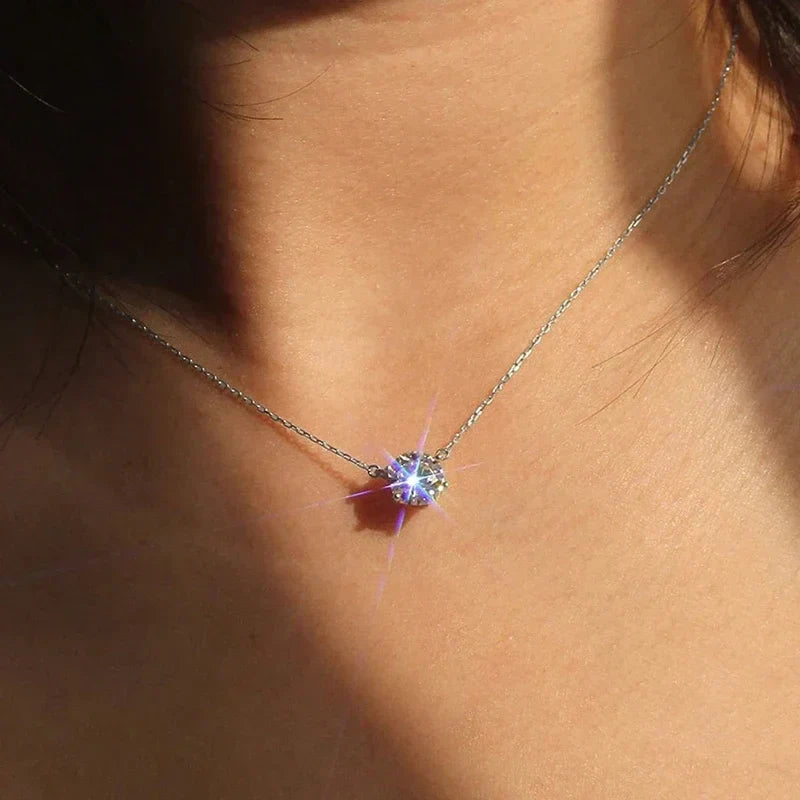 VERLAINE PARIS™ | Collier Solitaire Élégant en Cristal