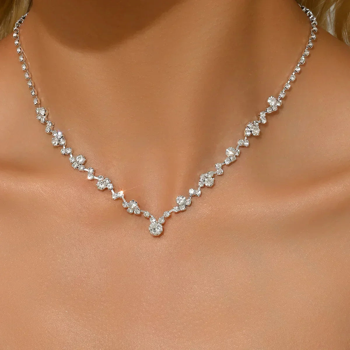 VERLAINE PARIS™ | Collier de Mariage Élégant en Diamant
