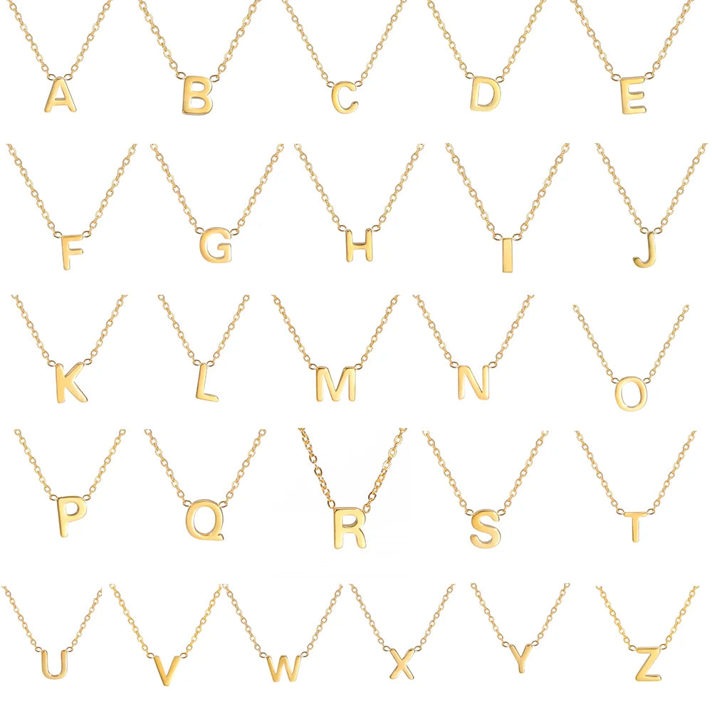 VERLAINE PARIS™ | Collier Pendentif Alphabet Brillant