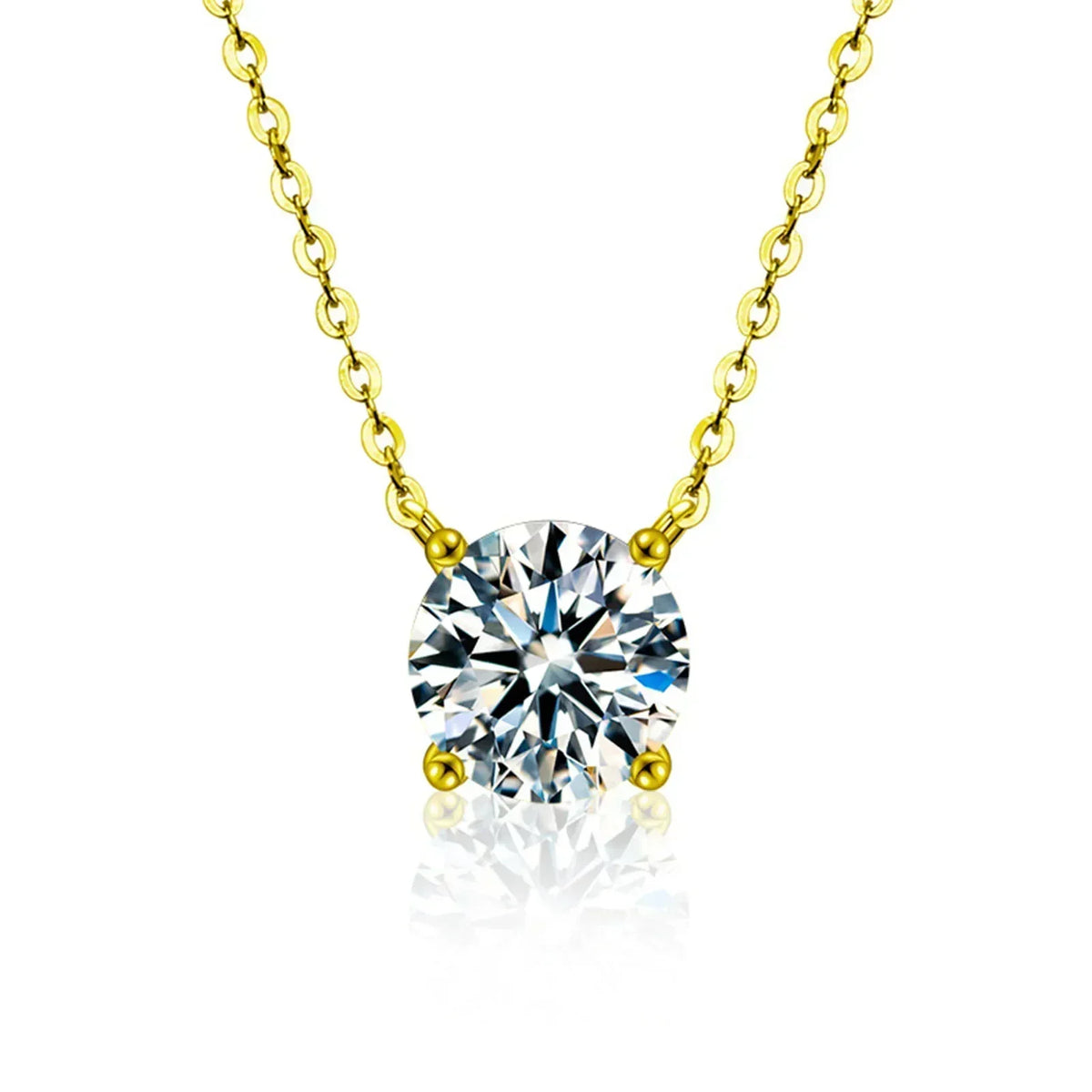 VERLAINE PARIS™ | Collier en argent sterling plaqué or avec zircon