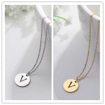 VERLAINE PARIS™ | Collier Pendentif Lettre en Or Élégant