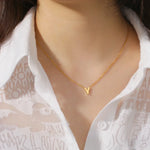 VERLAINE PARIS™ | Collier Pendentif Alphabet Brillant