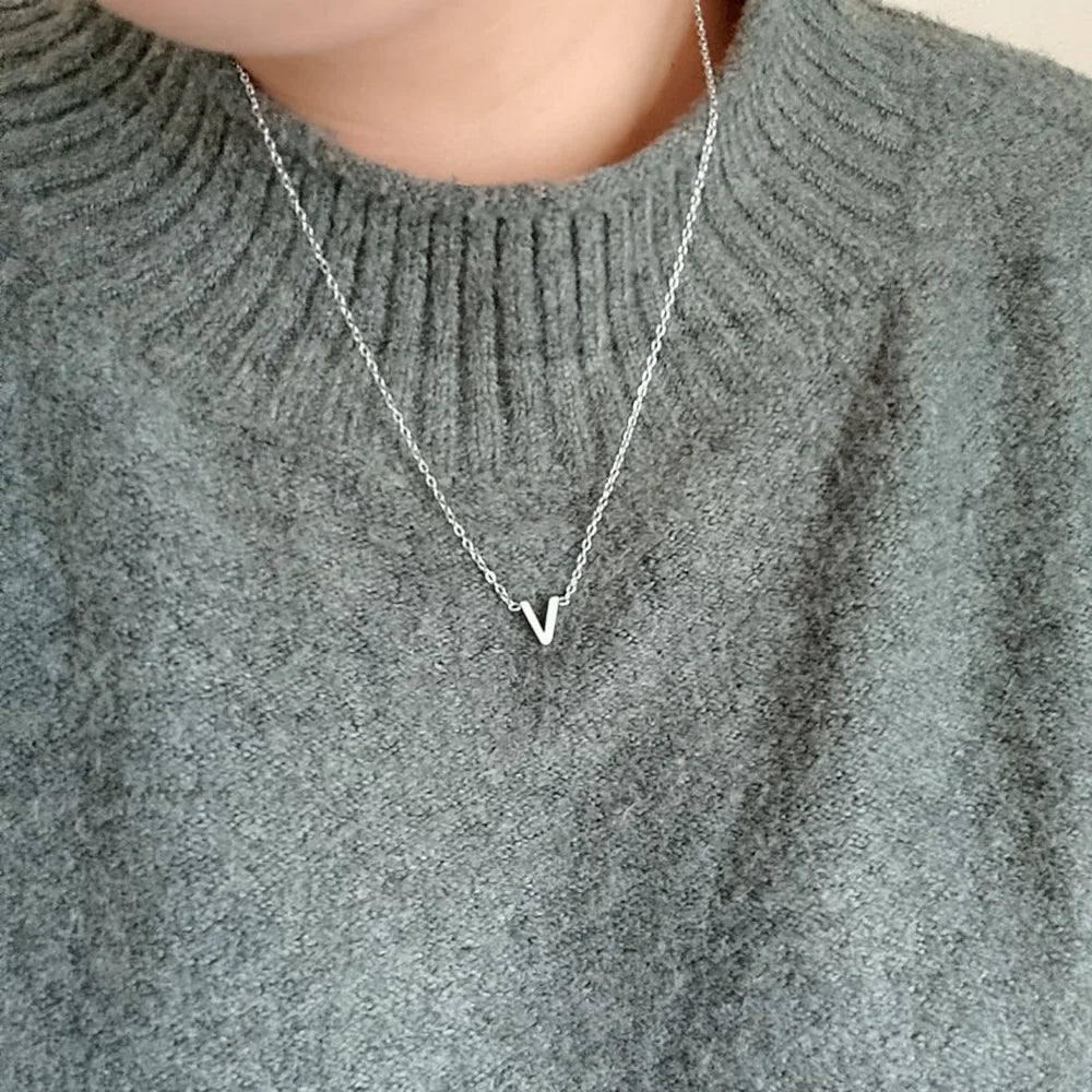VERLAINE PARIS™ | Collier Pendentif Alphabet Brillant