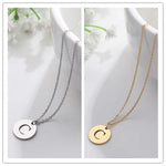 VERLAINE PARIS™ | Collier Pendentif Lettre en Or Élégant