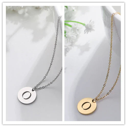 VERLAINE PARIS™ | Collier Pendentif Lettre en Or Élégant