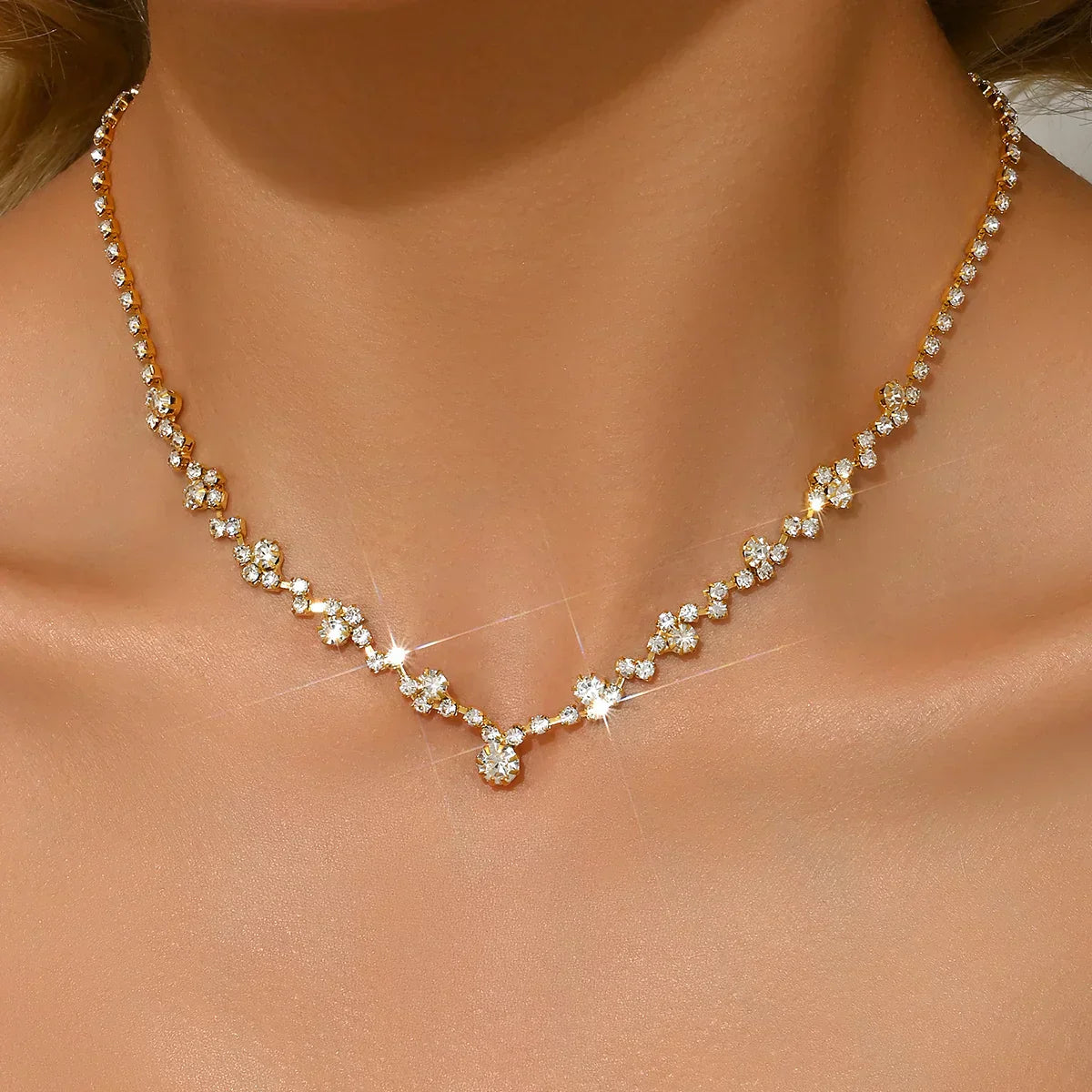 VERLAINE PARIS™ | Collier de Mariage Élégant en Diamant