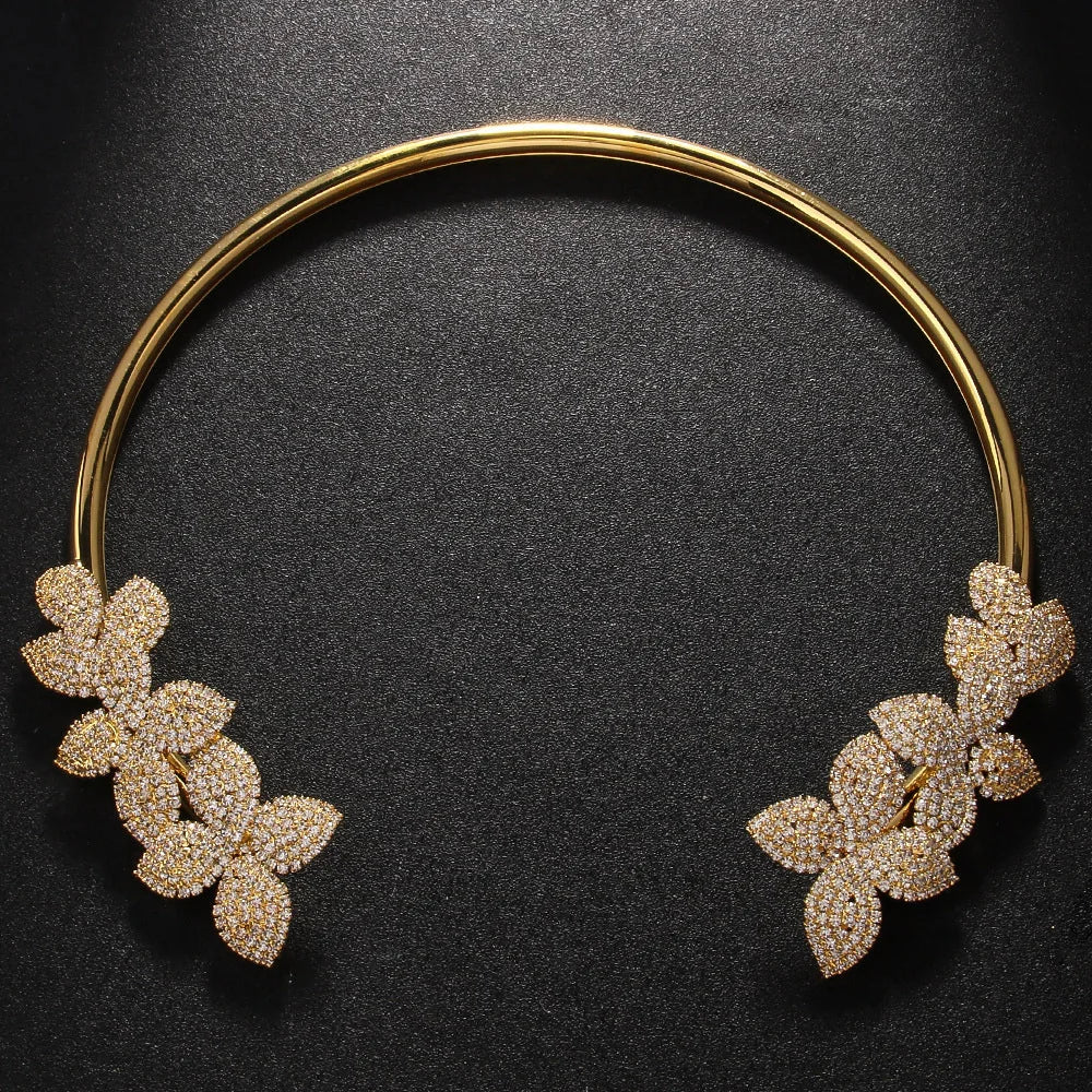 VERLAINE PARIS™ |Collier Élégant Fleur en Cristal