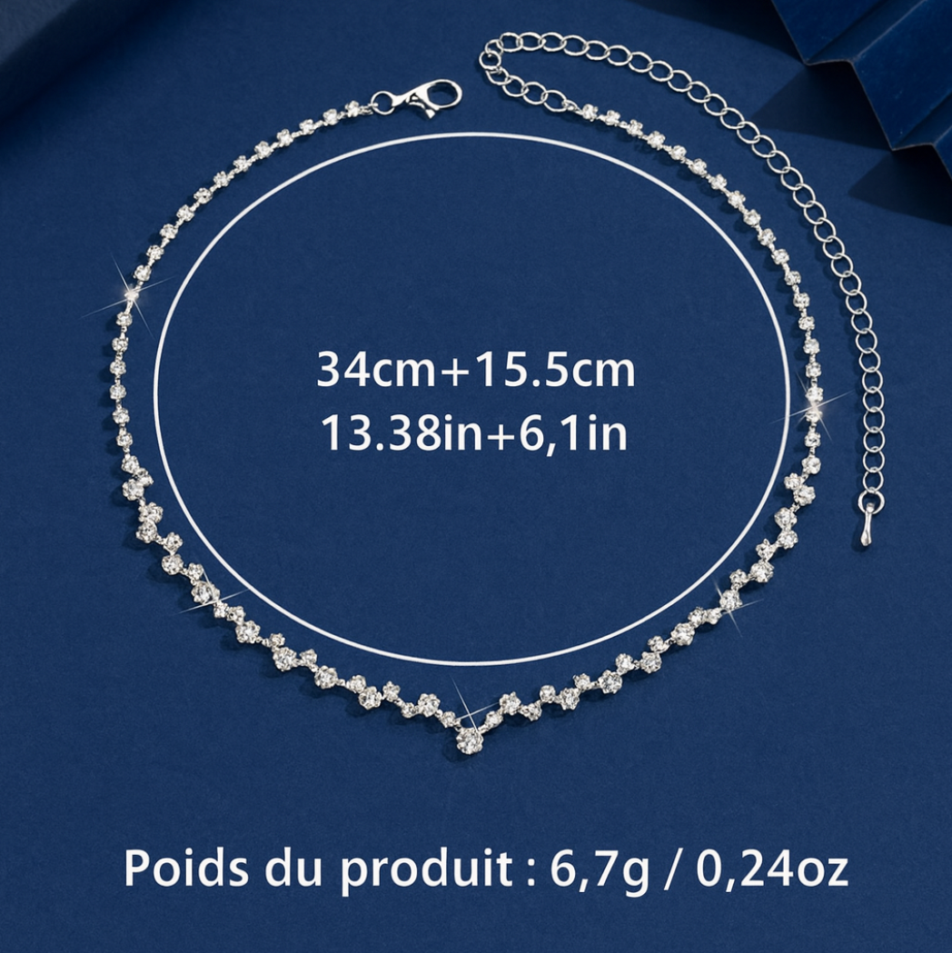 VERLAINE PARIS™ | Collier de Mariage Élégant en Diamant