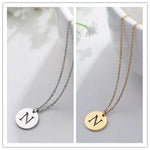 VERLAINE PARIS™ | Collier Pendentif Lettre en Or Élégant