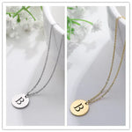 VERLAINE PARIS™ | Collier Pendentif Lettre en Or Élégant