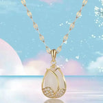 VERLAINE PARIS™ | Collier Pendentif Élégant en Cristal Rose et Or