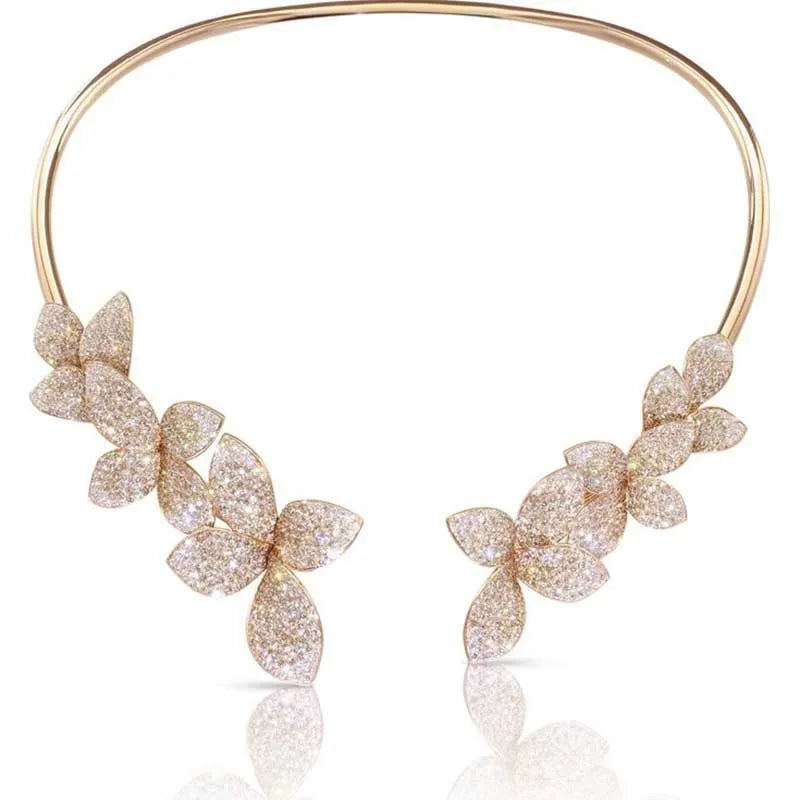 VERLAINE PARIS™ |Collier Élégant Fleur en Cristal