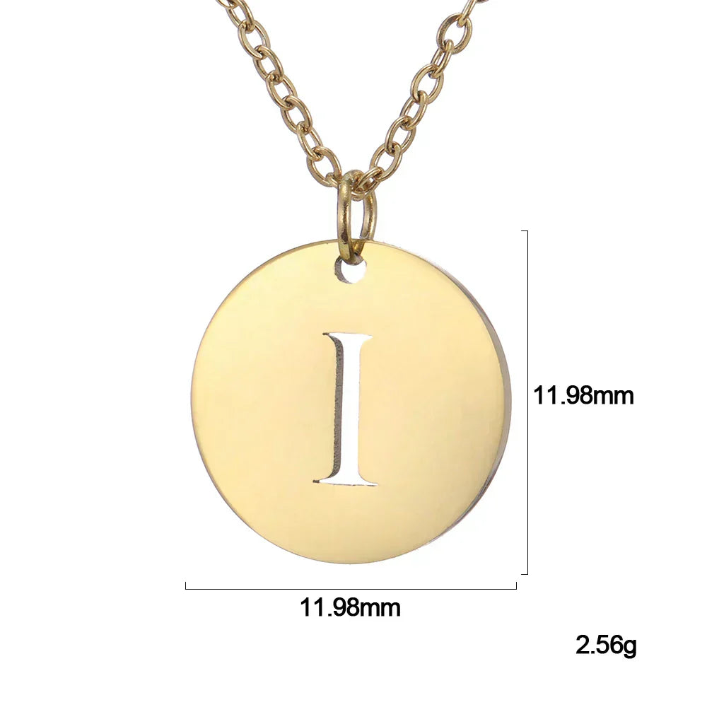 VERLAINE PARIS™ | Collier Pendentif Lettre en Or Élégant