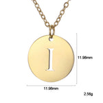 VERLAINE PARIS™ | Collier Pendentif Lettre en Or Élégant