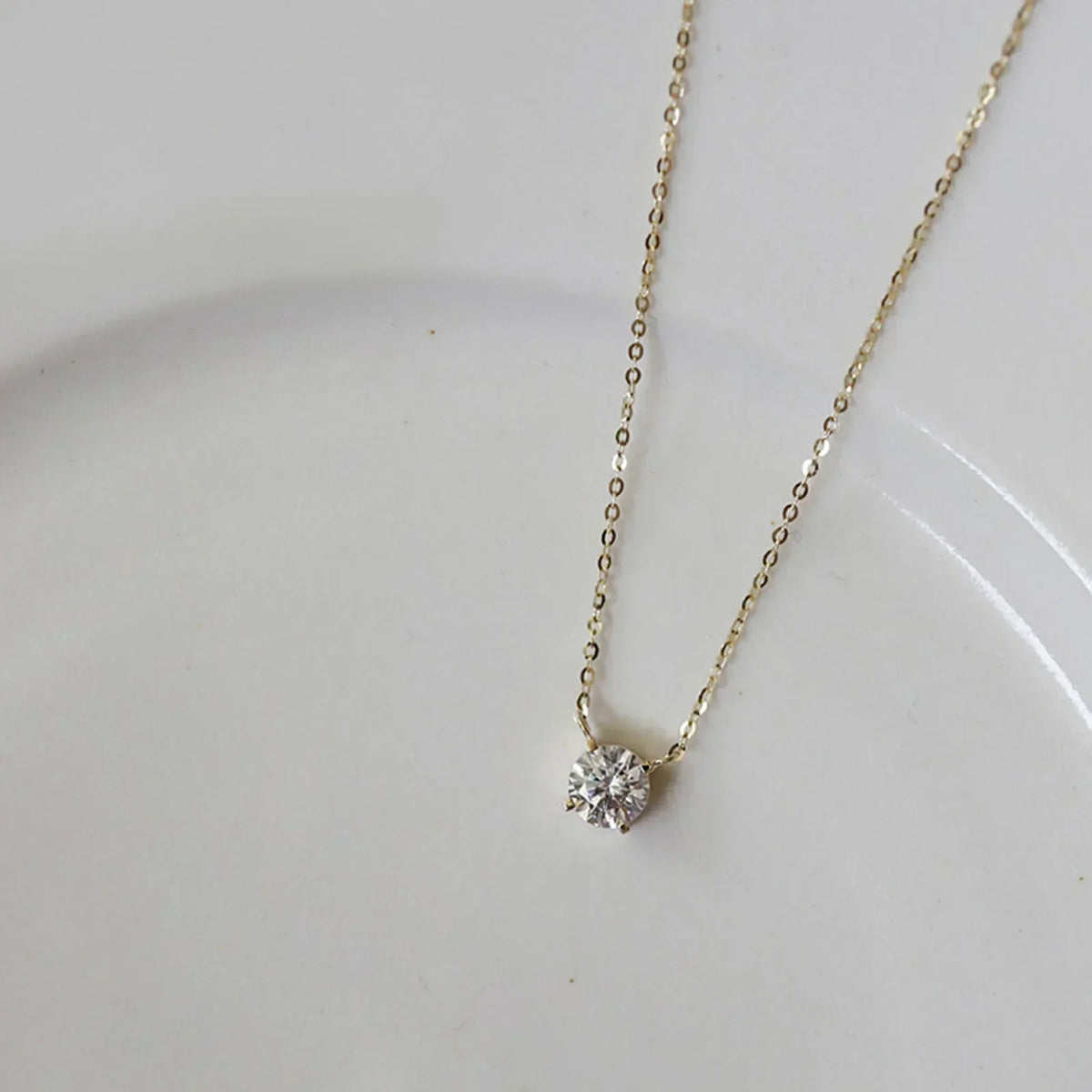VERLAINE PARIS™ | Collier en argent sterling plaqué or avec zircon