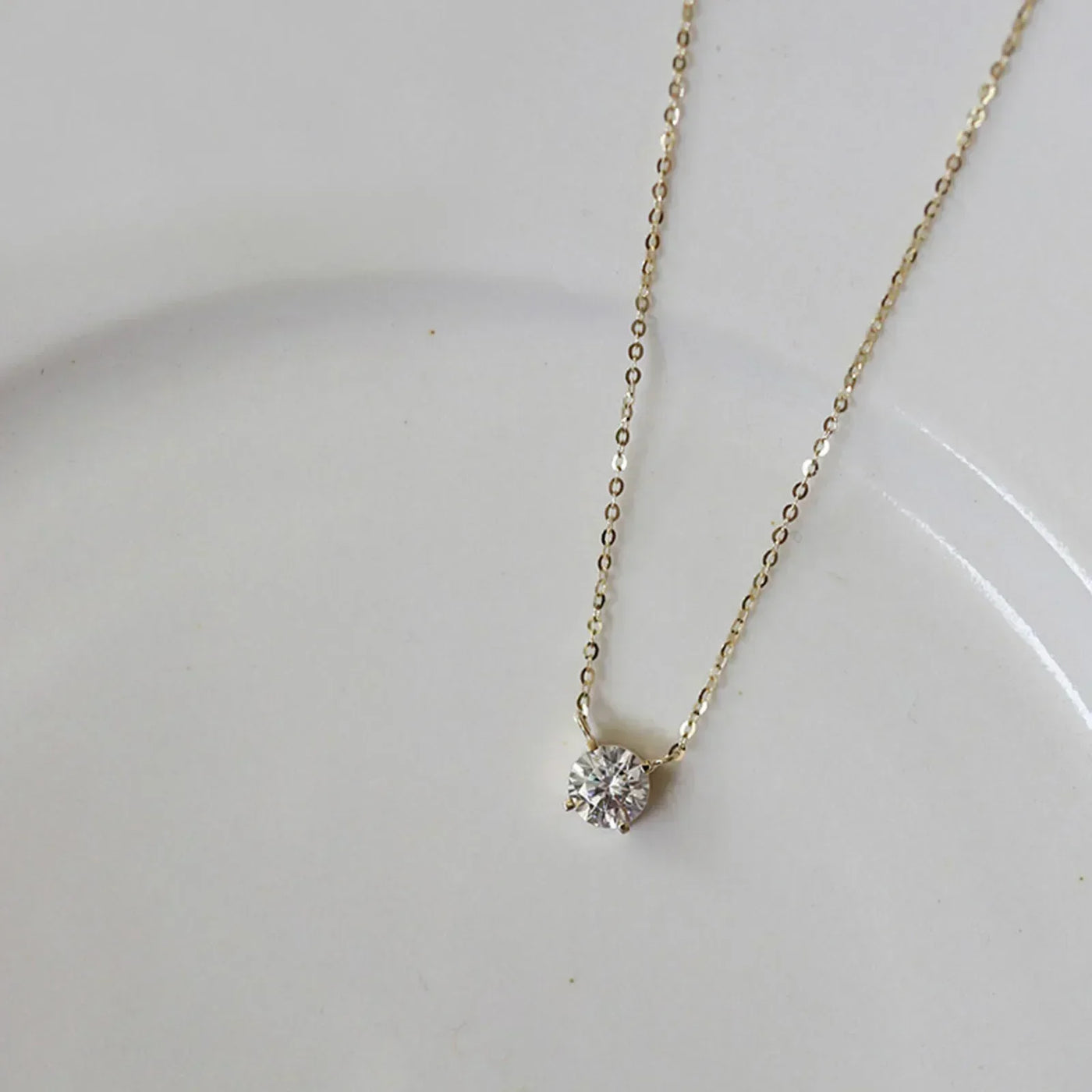 VERLAINE PARIS™ | Collier en argent sterling plaqué or avec zircon
