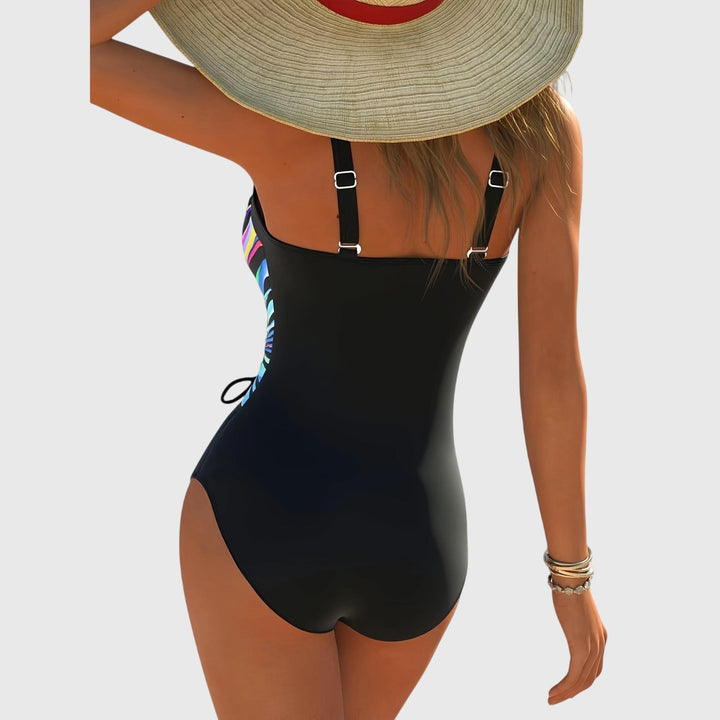 VERLAINE PARIS™ Maillot de bain à haute élasticité à la mode avec détail croisé à l'avant