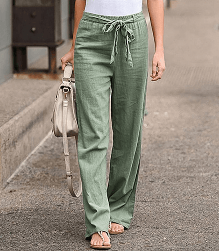 VERLAINE PARIS™- Pantalon Détente Femme Avec Cordon Et Taille Élastique