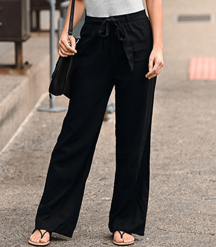 VERLAINE PARIS™- Pantalon Détente Femme Avec Cordon Et Taille Élastique