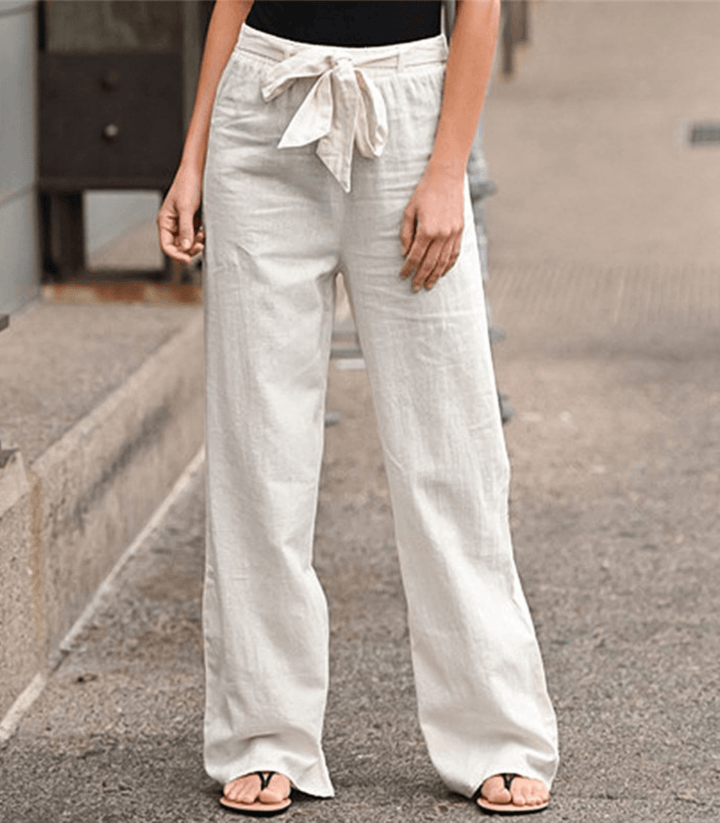 VERLAINE PARIS™- Pantalon Détente Femme Avec Cordon Et Taille Élastique