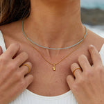 VERLAINE PARIS™ | Collier Lettre Bubble Chic