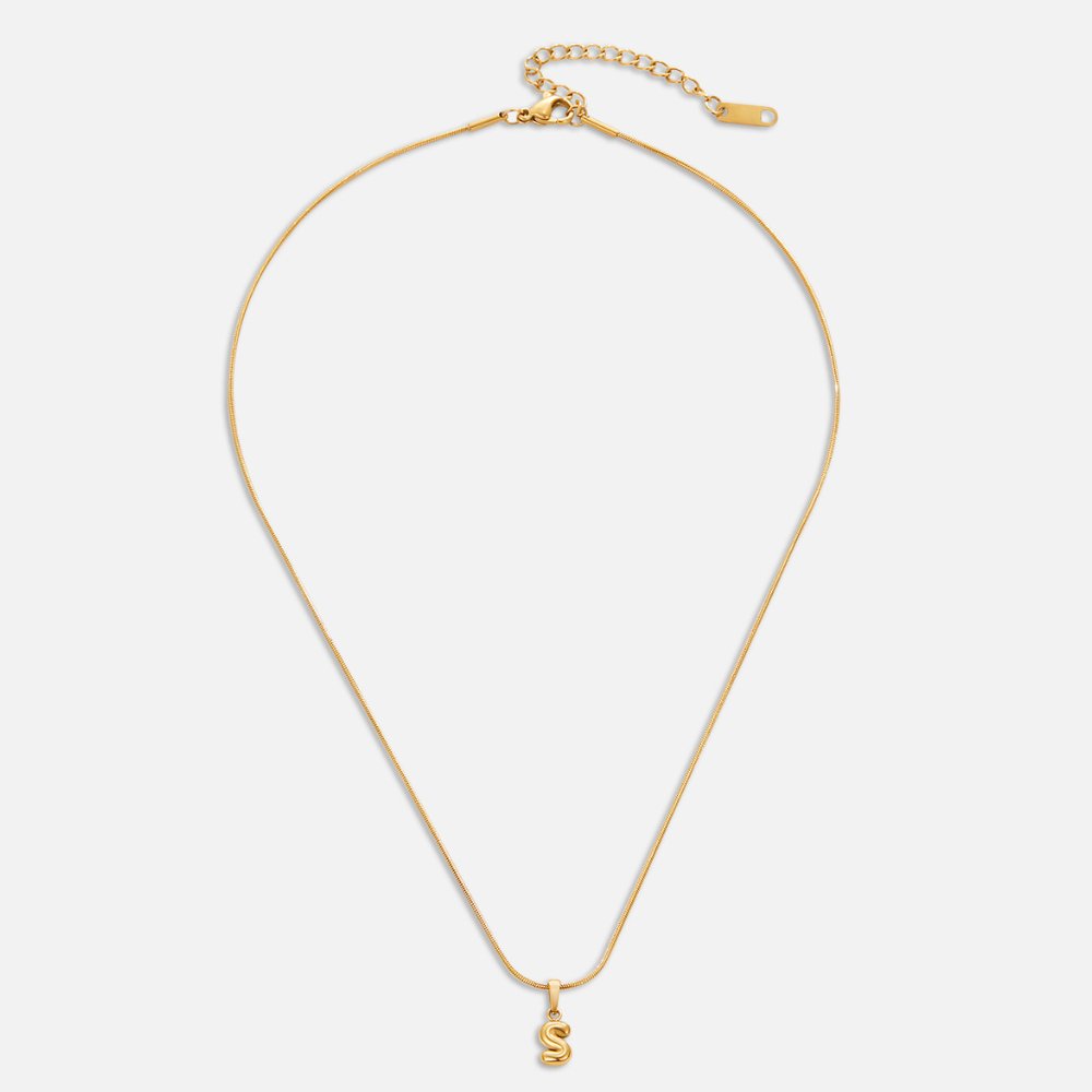 VERLAINE PARIS™ | Collier Lettre Bubble Chic