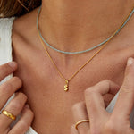 VERLAINE PARIS™ | Collier Lettre Bubble Chic