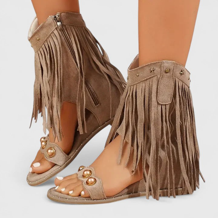 VERLAINE PARIS™- Sandales à Franges Chic