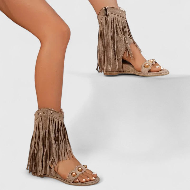VERLAINE PARIS™- Sandales à Franges Chic
