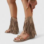 VERLAINE PARIS™- Sandales à Franges Chic