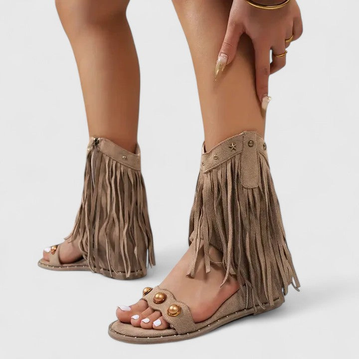 VERLAINE PARIS™- Sandales à Franges Chic